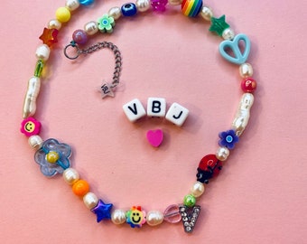 Bracciale con Perla di fiume rosa Regolabile fatto a mano