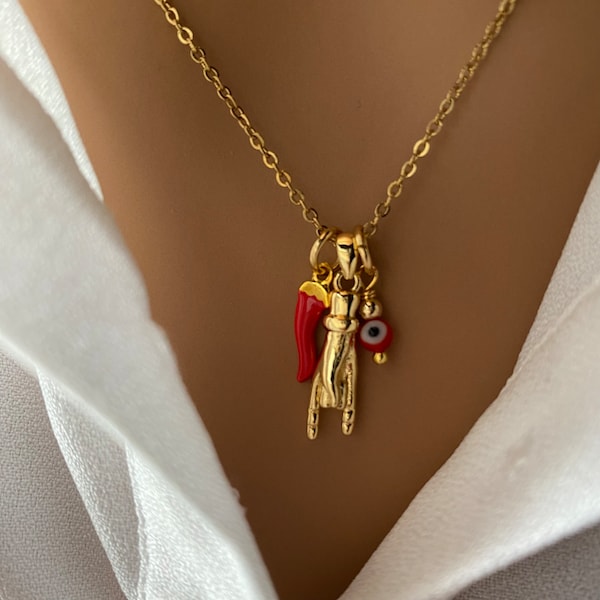 Superstizy! Éloigne les ennuis ! Collier avec porte-bonheur.