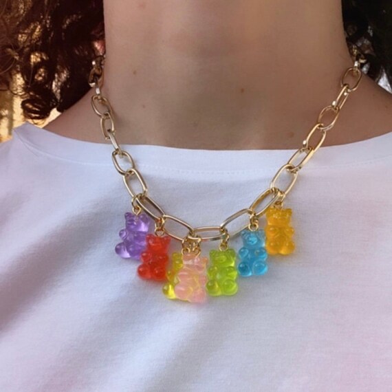 Gummy bear chain best sale necklace