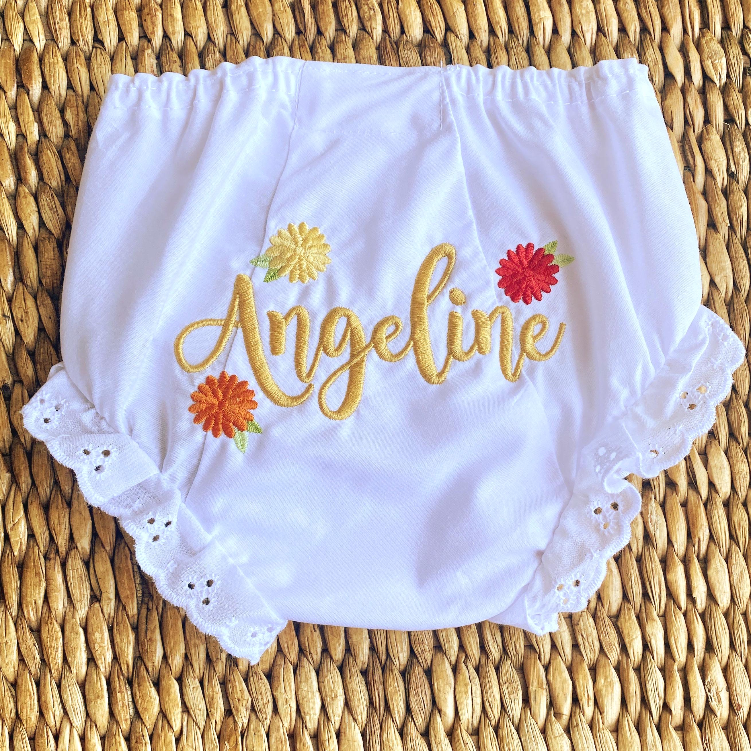 Baby Diaper Cover Monogrammed Baby Bloomer Diaper Cover