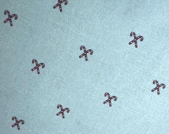 Candy Cane print fabric, Fabric Finders, 100% cotton, 60" width, by the yard - continuous cut