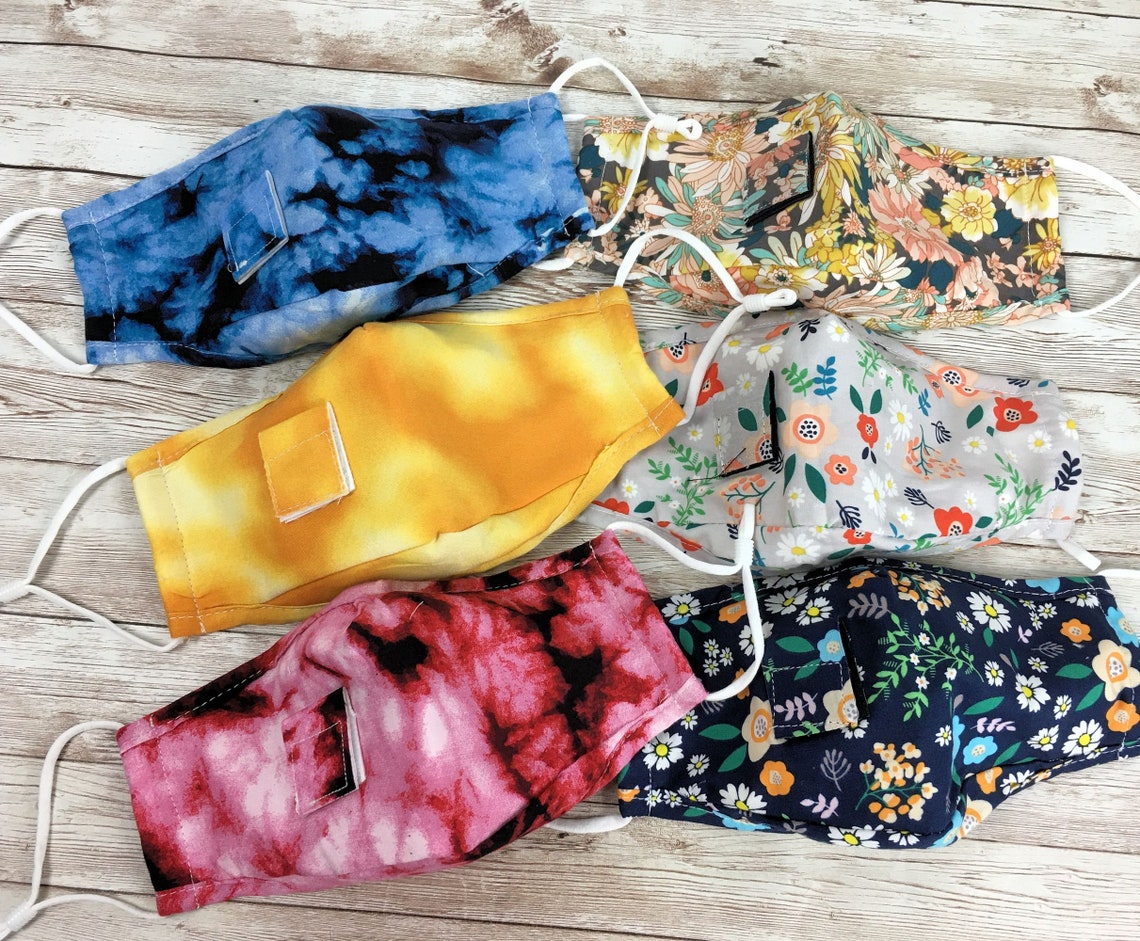 Straw Hole Face Mask Mask With Straw Insert Drinking Masks Etsy