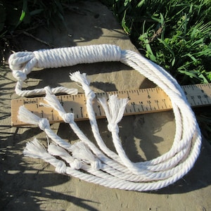 Artisan Cotton Disciplina: Spiritual Discipline Whip, Tool of Initiation