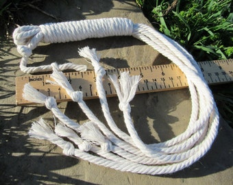 Artisan Cotton Disciplina: Spiritual Discipline Whip, Tool of Initiation