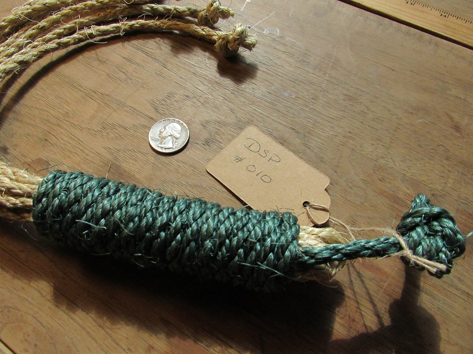 Discipline Rope Whip scourge, Flogger With Teal-dyed Grip: Tool for ...