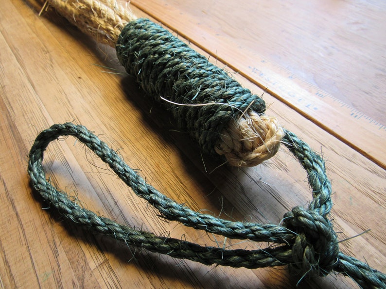 Cat of Nine Tails Rope Whip Scourge Flogger With Scarlet or - Etsy