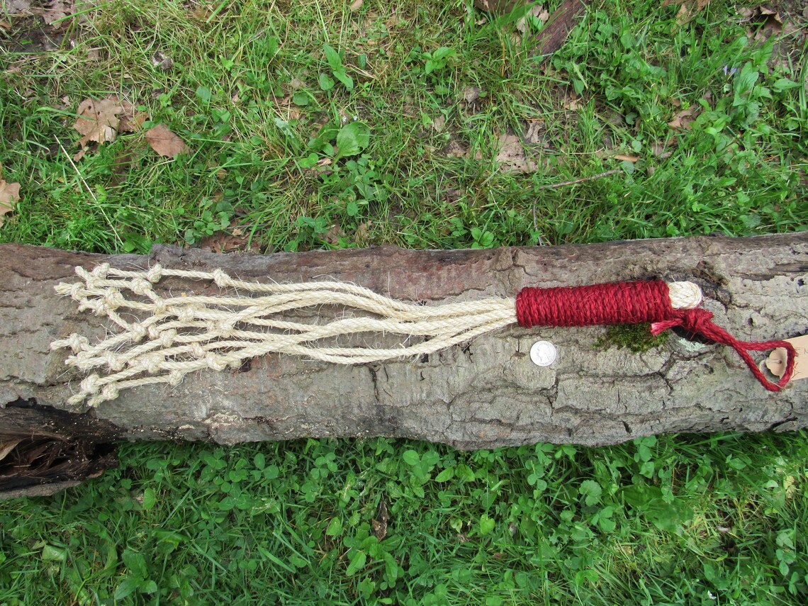 Cat of Nine Tails Rope Whip Scourge Flogger With Scarlet or - Etsy