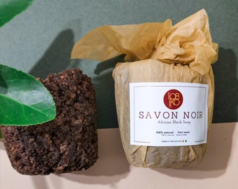 Savon noir africain naturel et authentique  - Soin peau/ Visage - Raw, Organic, Authentic African Black Soap (Ghana, Nigeria)