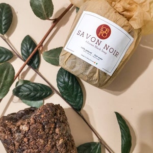 Natural and authentic African black soap Skin care/Face Raw, Organic, Authentic African Black Soap Ghana, Nigeria image 2