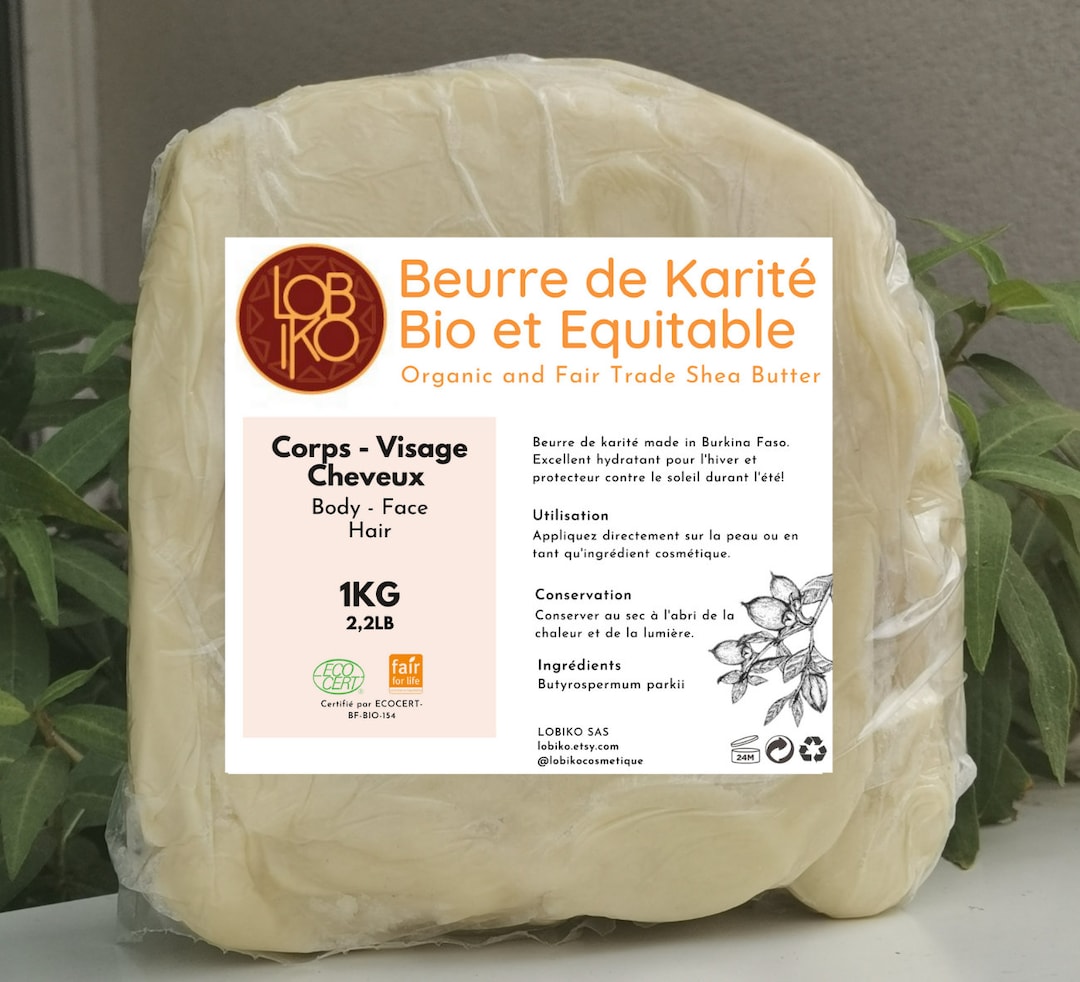 Beurre De Karité équitable Et Bio Du Burkina Faso - Pot 100 Ml, Marque Alepia