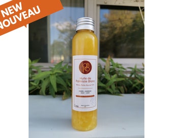 Huile de palmiste blanc pure pressée à froid, vierge 100% naturel - Palm kernel oil - Adin Ekuro