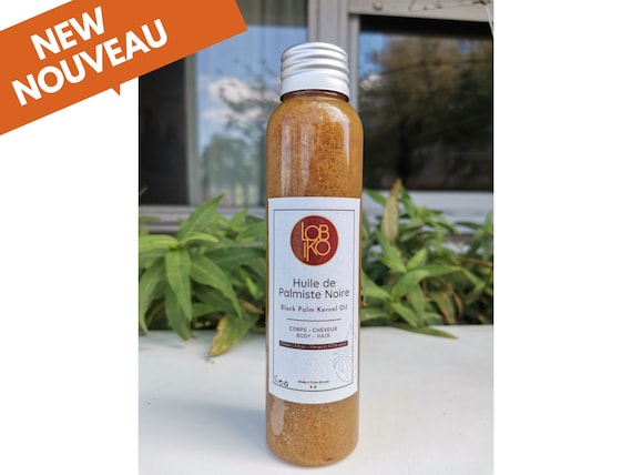 Huile De Palmiste Noir Mayanga 100% Naturelle - 150 Ml, Artisanale, Expiration 2028