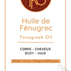 Natural cold-pressed fenugreek oil, extra virgin pure hair growth oil firming chest and buttocks image 5