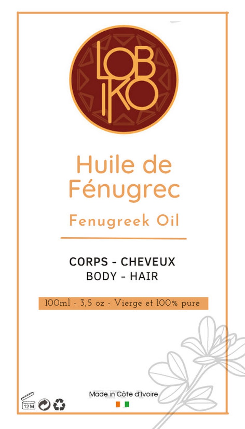 Natural cold-pressed fenugreek oil, extra virgin pure hair growth oil firming chest and buttocks image 5