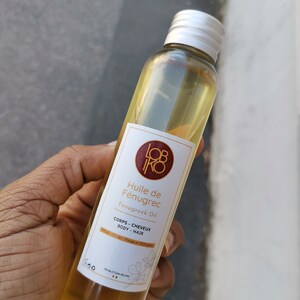 Natural cold-pressed fenugreek oil, extra virgin pure hair growth oil firming chest and buttocks image 4