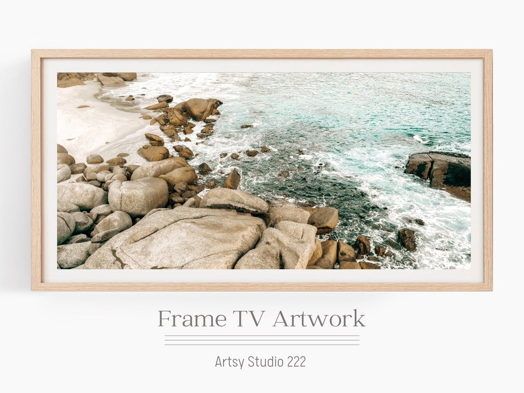 Samsung Frame Tv Art Ocean Frame Tv Art Beach Art for TV Etsy