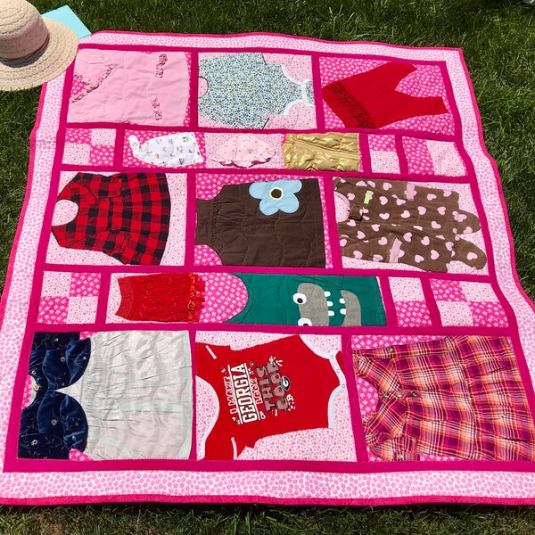 Baby Clothes Quilt - Etsy