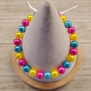 Pansexual Bracelet Pansexual Beaded Bracelet Pride LGBTQ Adjustable