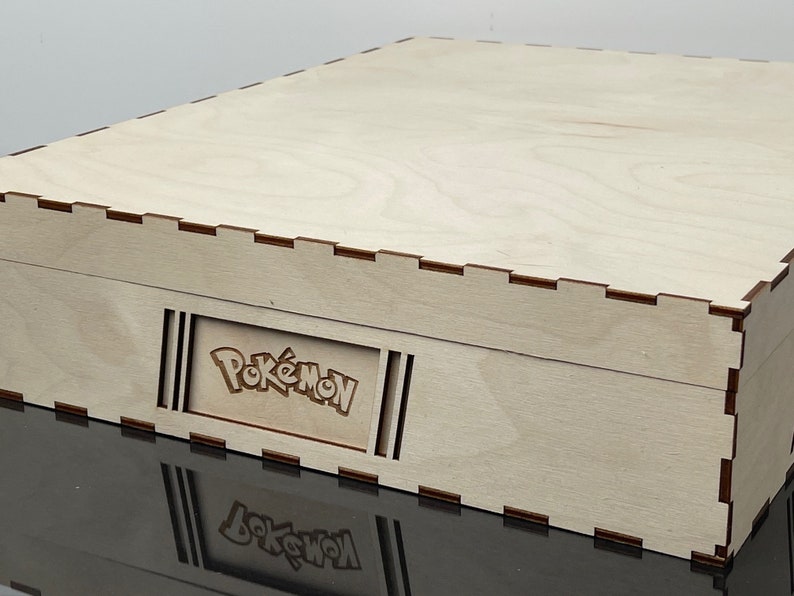 Pokemon TCG Large Etched Storage Box Organizer Stand Alone Fits 2000 ...