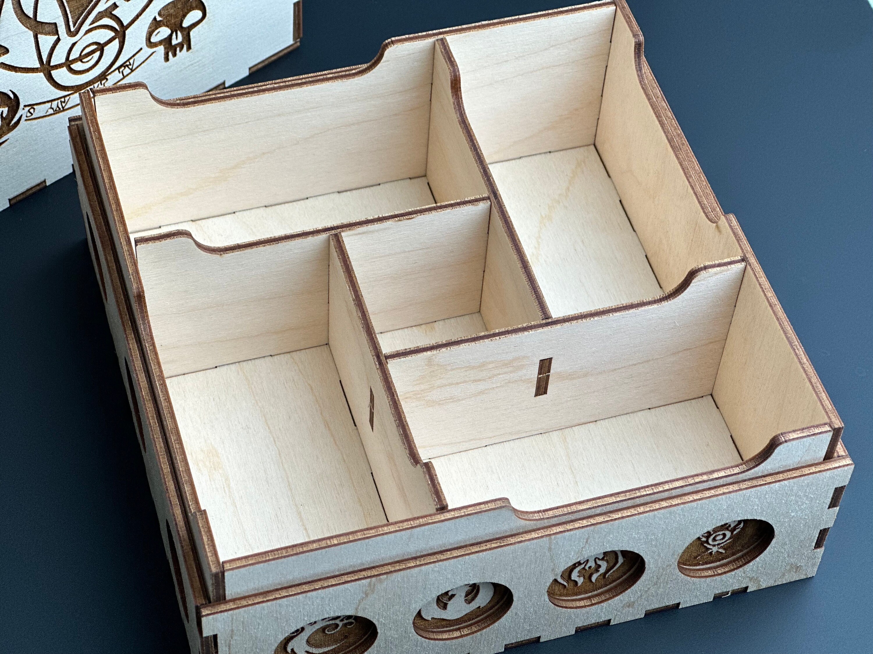 MTG Magic the Gathering Quad Deck Box - 60 Card Decks - Laser