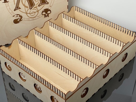 MTG Magic the Gathering Large Etched Storage Box Organizer Stand