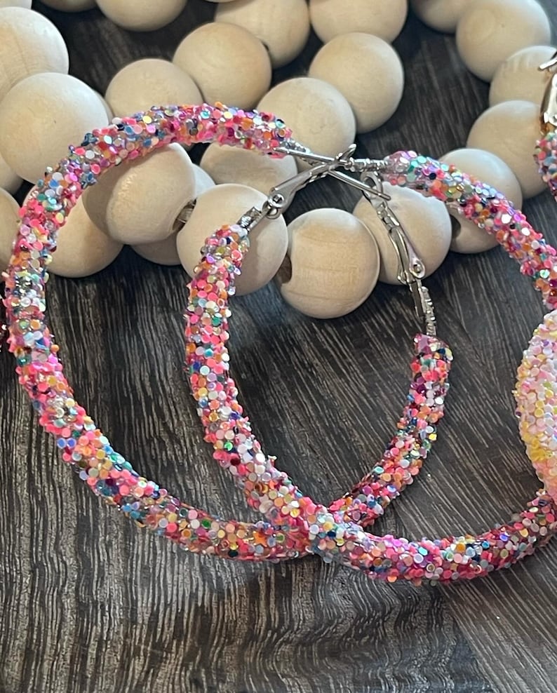 Sparkly Hoops