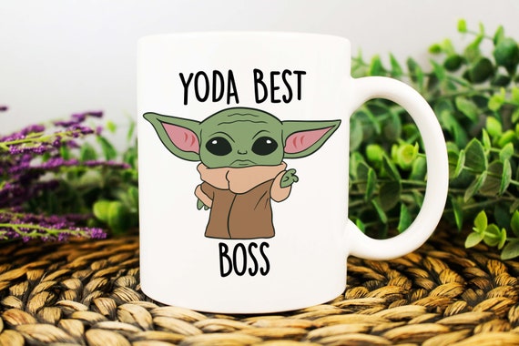 Yoda Best Boss Mug, Best Boss Ever Gift, Baby Yoda Mug, Funny Gift for Boss