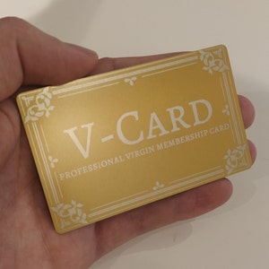 La tessera associativa Professional Virgin: una tessera divertente e spiritosa.