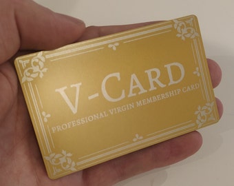The Professional Virgin Membership card-Funny gag card.