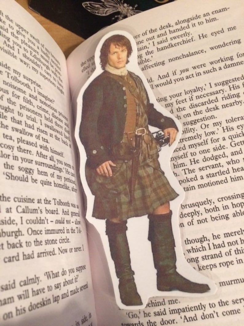 Outlander Gift Bookmark, Jamie Fraser Sassenach Gift image 1