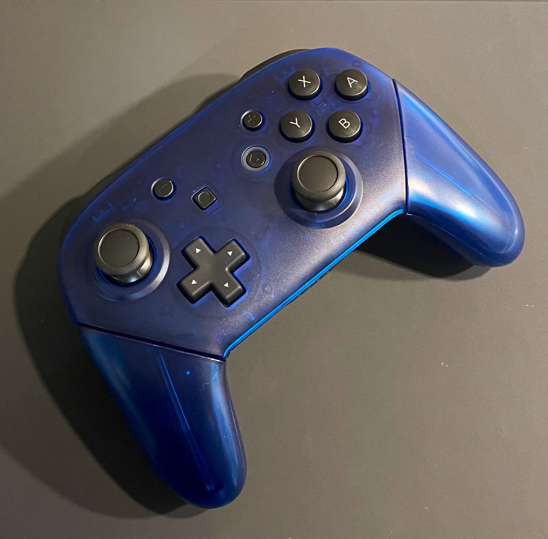 Custom Nintendo Switch Pro Controller: Soft Touch Heaven Blue, Cherry ...