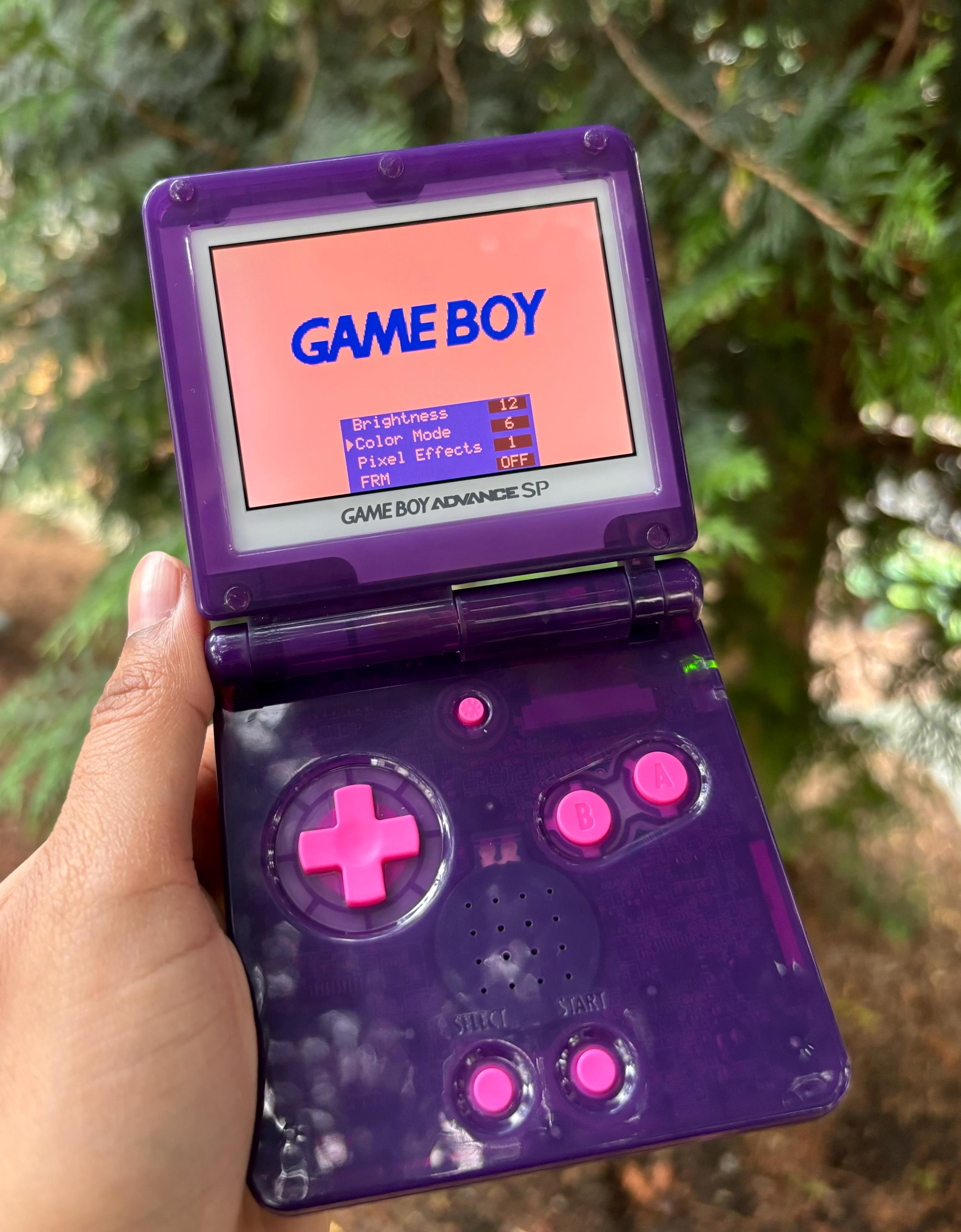 Custom Gameboy Advance SP (IPS V2/V5) | USB-C Modded Retro Handheld ...
