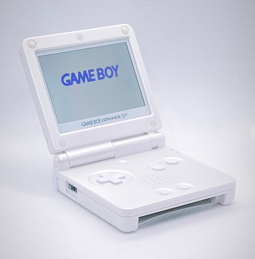 Nintendo Gameboy Advance SP Solid White IPSV2 Beautiful Gba SP Custom  Modded Handheld Oldschool Console.10 Levels of Brightness Adjustment -   Finland