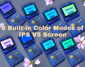 カスタムゲームボーイアドバンスSP – クリアブルーIPSバックライト