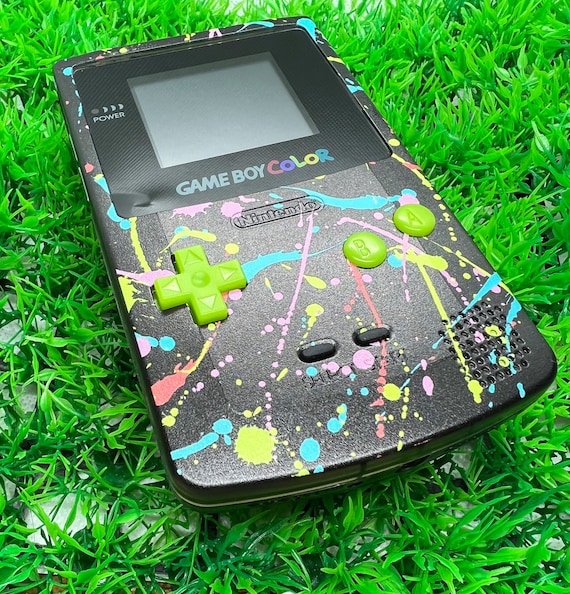 カスタムゲームボーイカラー：TFTスクリーン、スプラッシュUVプリント