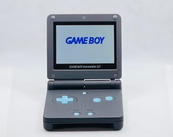 ゲームボーイアドバンス　マッドブラック　バックライトカスタム カスタムゲームボーイアドバンスSP – マットブラック、IPSバックライト