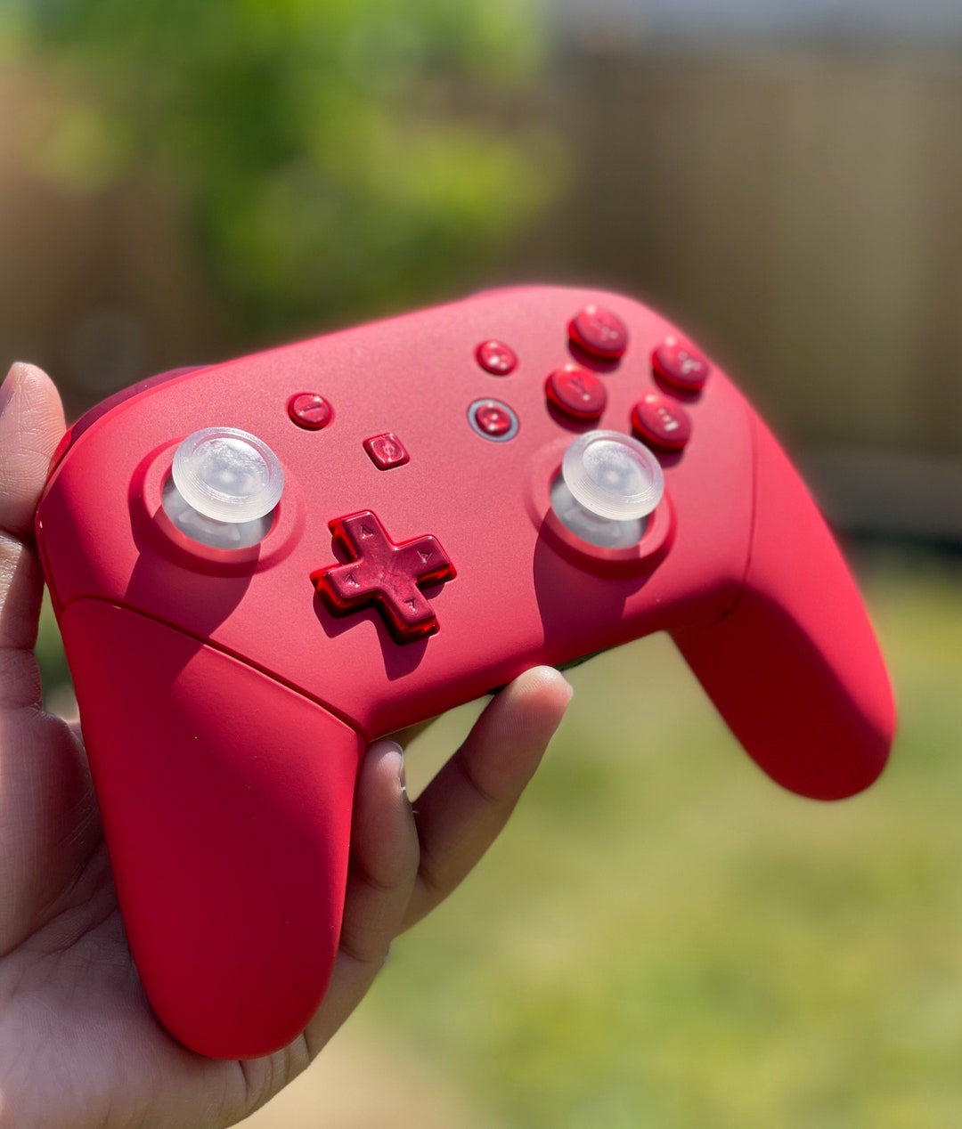 Custom Nintendo Controller Custom Nintendo Switch Pro Controller: Soft Touch Blue With Cherry ...