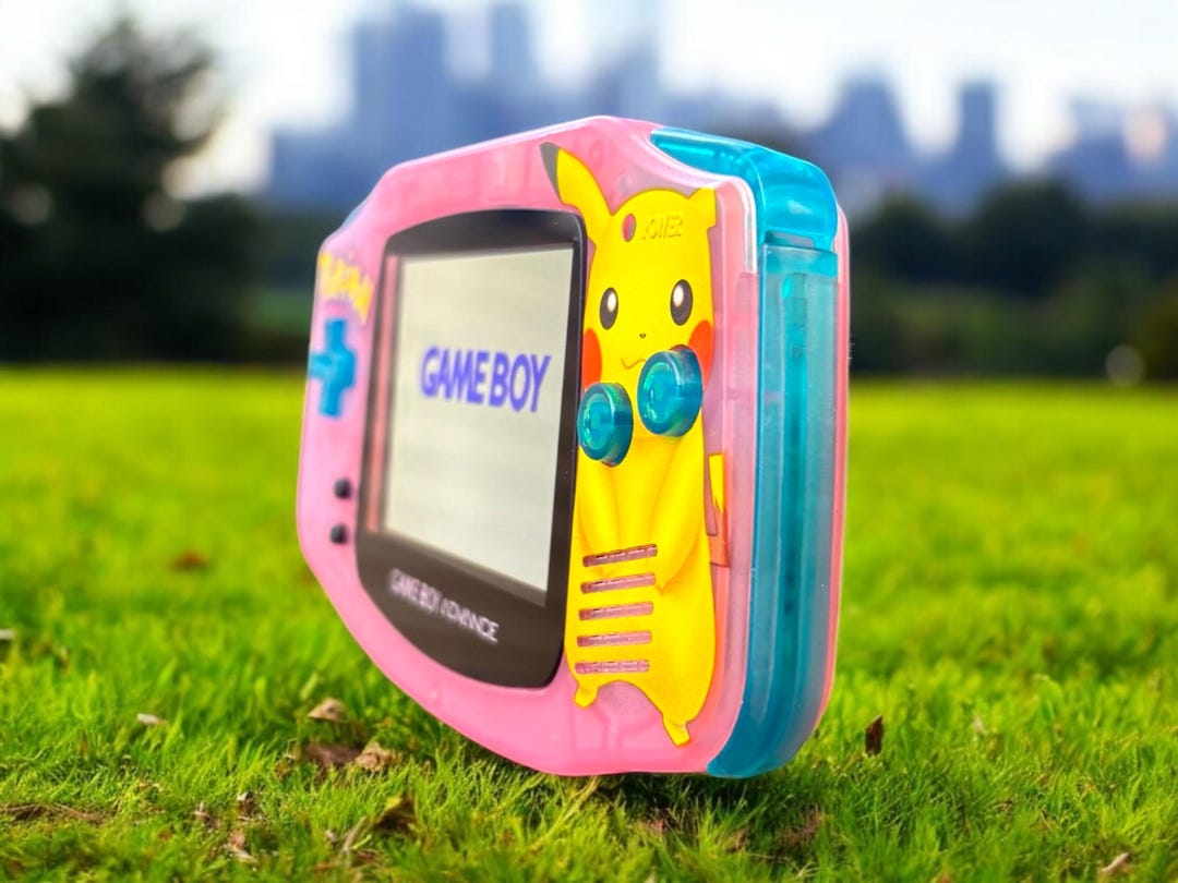 Custom Gameboy Advance – Retro Pokemon Shell, IPS Backlit, USB C - Etsy