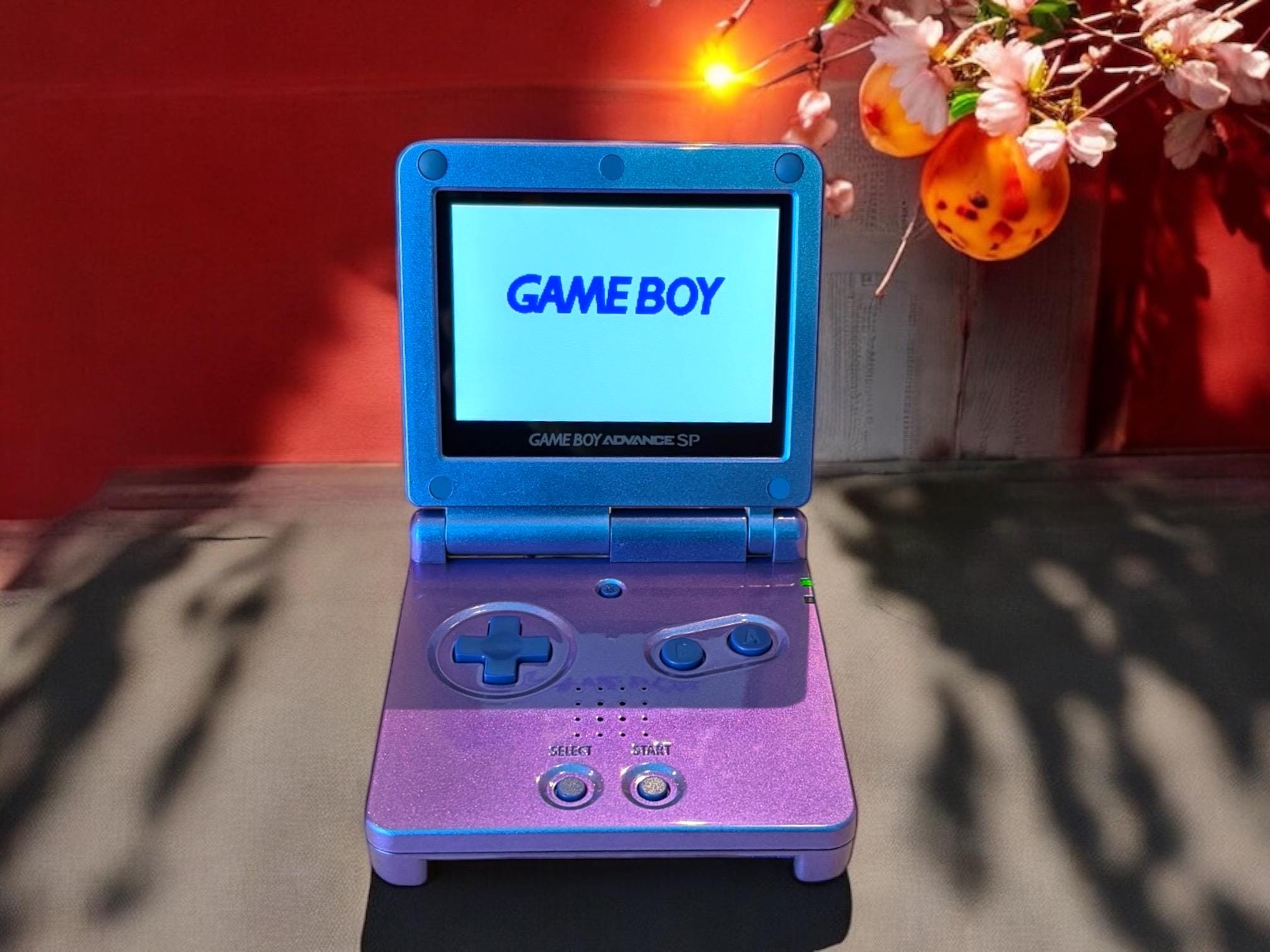 改造済みゲームボーイアドバンスSP IPSV2/V5 | USB-C充電 | カメレオン