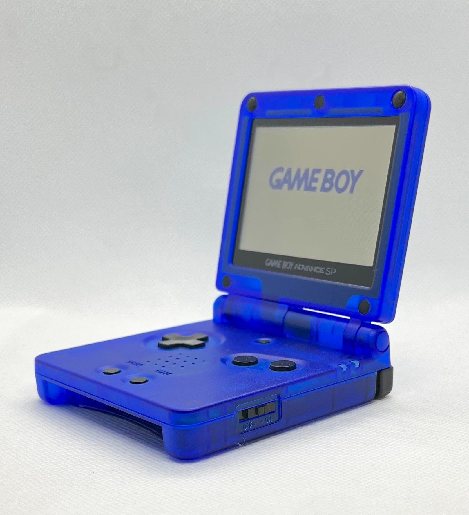 Buy Repairs Game Boy Advance SP Housing Shell Replacement Service Dark  Clear Blue