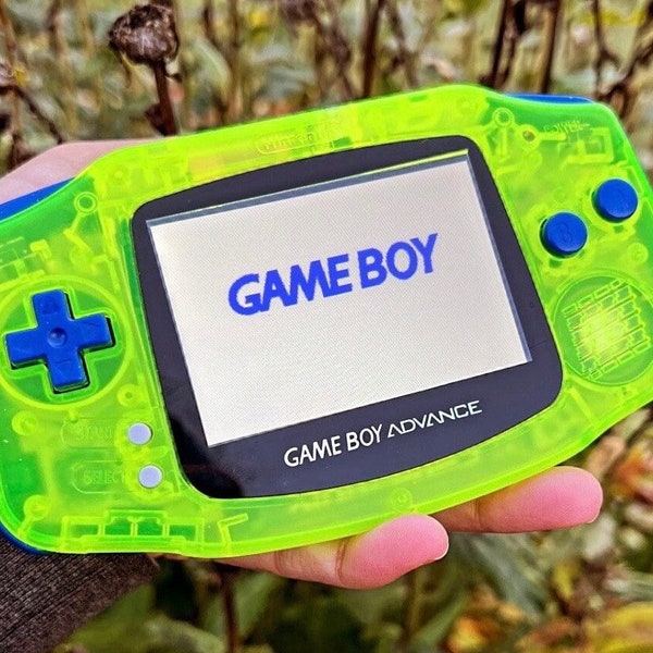 Unleash Your Inner Gamer with Our Nintendo Gameboy Advance - Custom Modded for Excellence: IPS V2 Backlit, 10-Level Brightness, and USB-C