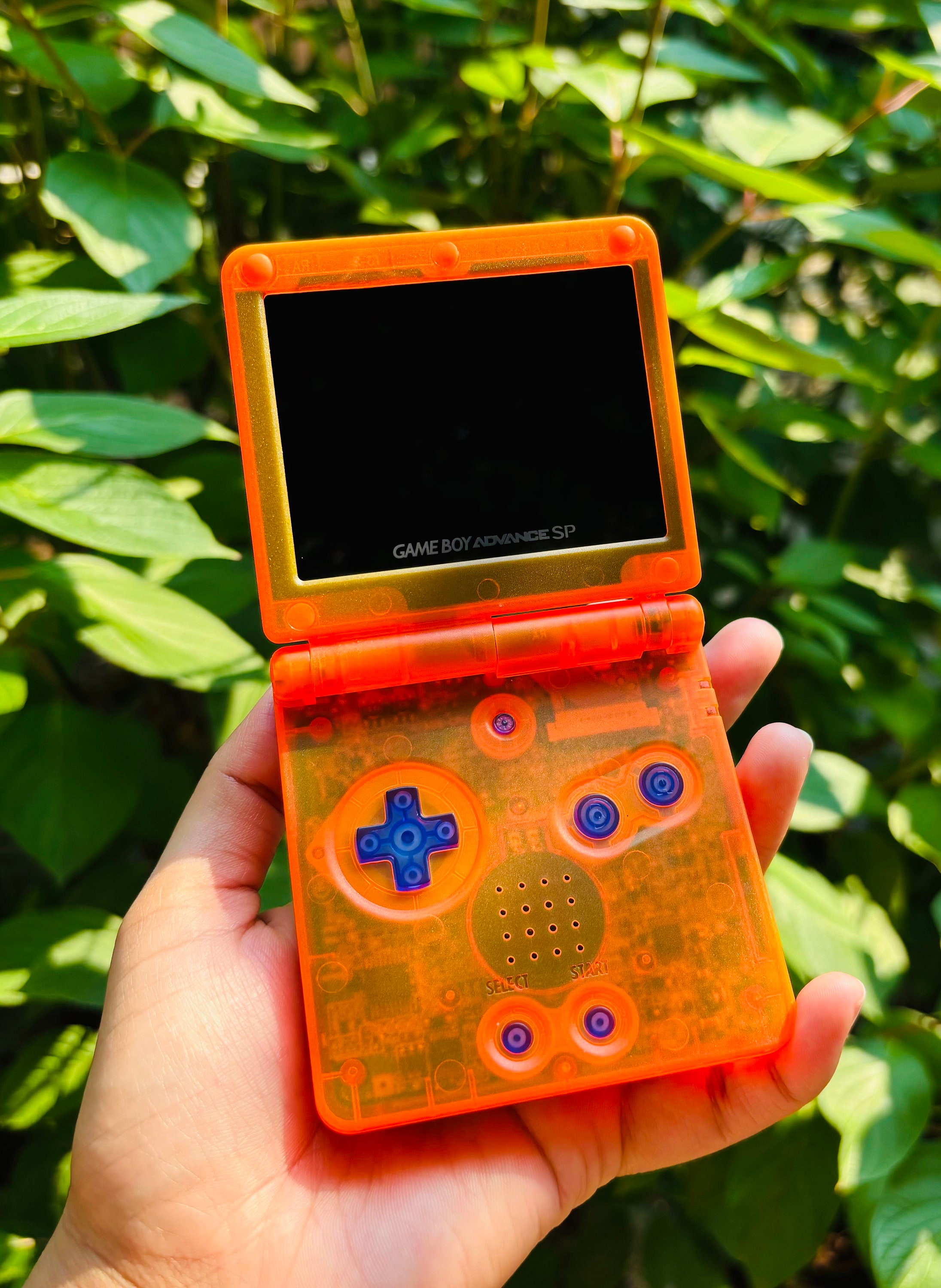 Translucent Orange Gameboy Advance SP- Retro Handheld Gaming Console ...