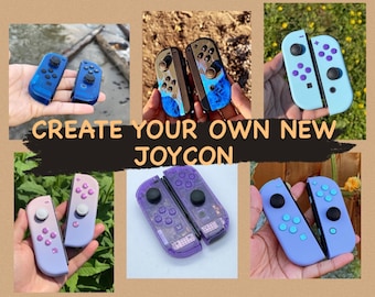 Craft Your Unique Dream Joycons - Custom Colors, Original Box, and Black Wrist Strap Included
