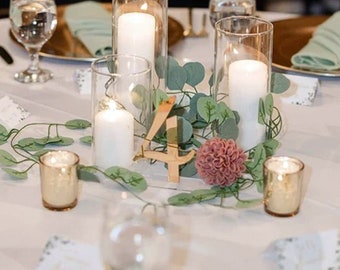 Números de mesa de boda / Números de mesa de espejo / Números de mesa de acrílico / Marcadores de mesa / Números de boda / Decoración de mesa / Números de oro