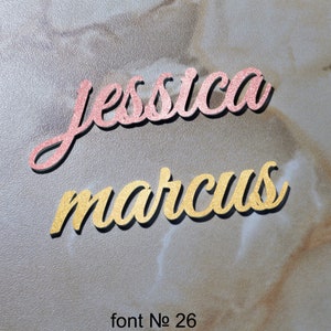 Wedding place cards Custom Laser Cut Names Place cards Place Setting Sign Party Decoration