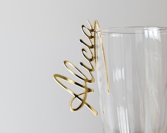 Gold Acryl Platzkarte: Laser Cut Hochzeitsdekor