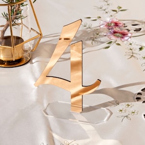 Wedding table numbers | Gold Table numbers | Wedding table decor | Acrylic Numbers | Gold wedding numbers | Wedding table number template