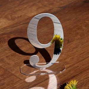 Gold wedding table numbers Mirror Gold Table numbers Acrylic table numbers Table numbers wedding Wedding number image 5