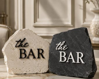 The Bar Acrylic Sign | Wedding Reception Decor | Custom Cut-Out Lettering