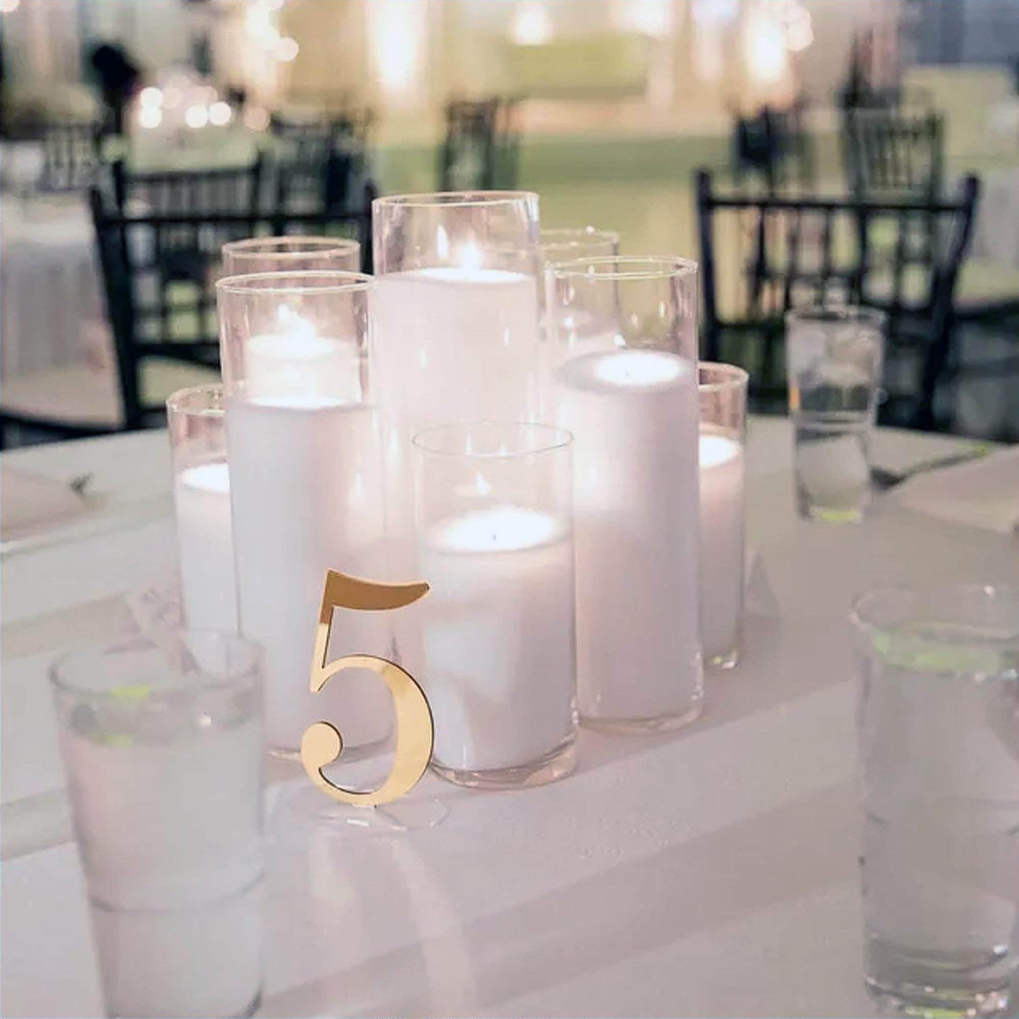 Gold Numbers | Wedding Numbers | Table Numbers | Wedding Table Decor | Acrylic Table Numbers | Mirror Gold Acrylic Table Numbers | Numbers